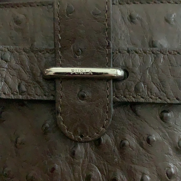 Furla Ostrich Handbag - Picture 5 of 7